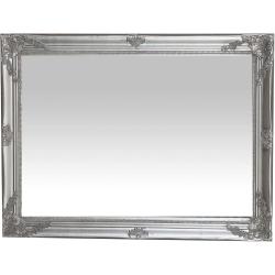 Miroir Mural Shabby Chic Argent Antique, Made in Italy en situation