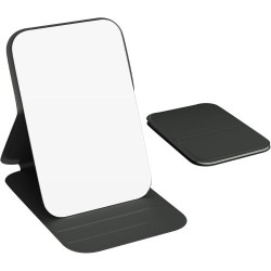 Présentation Miroir maquillage portable Wobsion, compact, pliable, noir