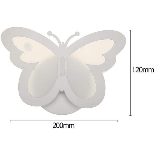 Présentation de Zoom sur Applique Murale Papillon LED Letaowl, Lumière Décorative