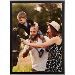 Innova Cadres Photo A4 Noir, Lot de 3, Vitre Plexi en situation