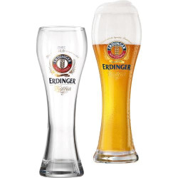 Présentation Ritzenhoff Breker Erdinger Lot 2 Verres Bière 0,5L