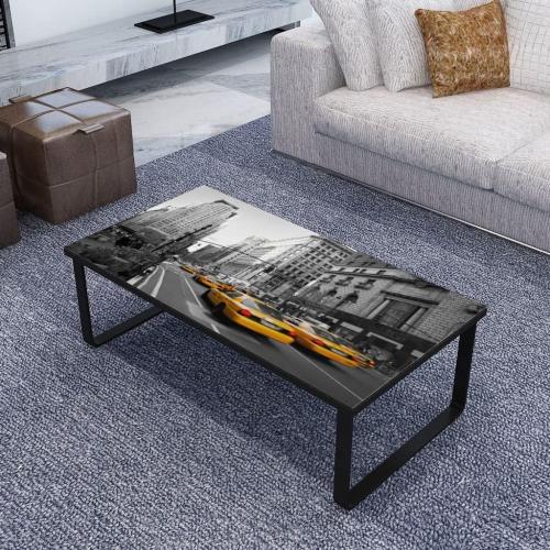 Présentation de Table Basse Rectangulaire Vidaxl, Élégance Salon Moderne en situation