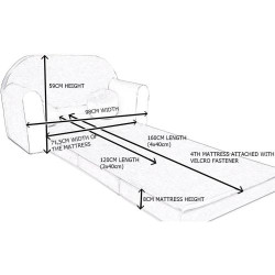 Pro Cosmo Sofa Futon, Pouf, Tabouret, Oreiller Enfants en situation