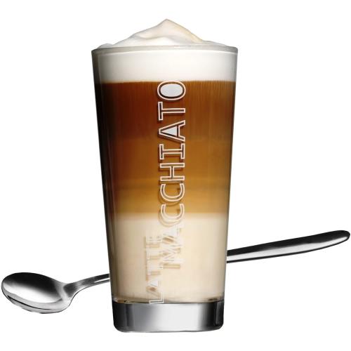 Présentation de Zoom sur Ritzenhoff Breker Latte Macchiato Lena, Lot 2 Verres, Cuillères