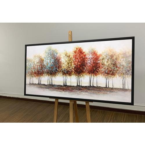 Présentation de Zoom sur Peinture abstraite moderne Tiancheng, arbre 3D, décoration murale