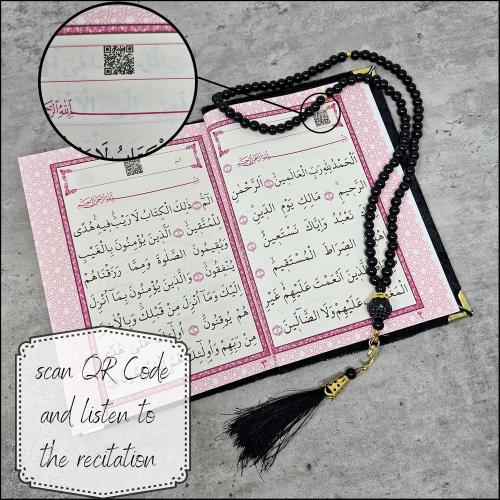 Présentation de Zoom sur Coffret Cadeau Islamique Yaqeen, Coran, Tapis, Tasbeeh