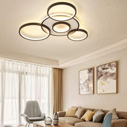 Plafonnier LED Moderne Ghy, Dimmable, Design Anneau en situation