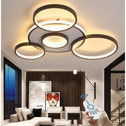 Présentation Plafonnier LED Moderne Ghy, Dimmable, Design Anneau