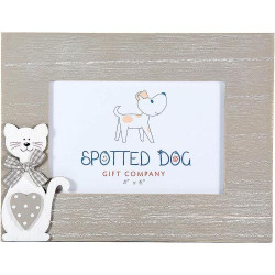 Présentation Cadre Photo Bois Spotted Dog Gift Company Chat Gris