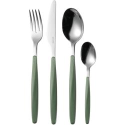 Guzzini My Fusion, Set 24 Couverts Vert Olive en situation