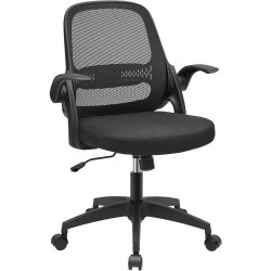 Présentation Fauteuil Bureau Ergonomique Songmics, Noir, Pivotant, Réglable