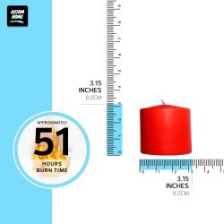 Bougies piliers non parfumées, 6 unités, longue durée en situation