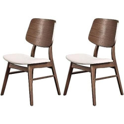 Présentation Lot de 2 Chaises Mid Century Modern Oscar en Noyer