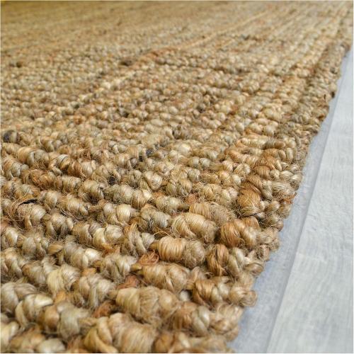 Présentation de Zoom sur Tapis Naturel Boheme Jute, Decoweb, Style Écologique