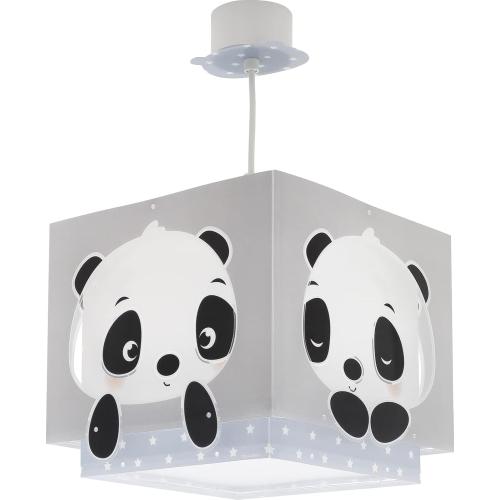 Présentation de Présentation Lampe Suspension Enfant Ours Panda Animaux Bleu Lustre