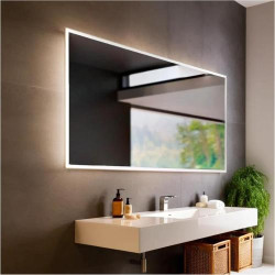 Présentation Miroir Salle de Bain LED, Éclairage Luna, Anti-buée