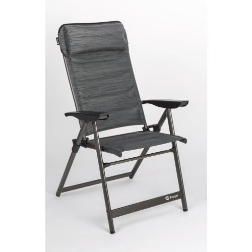 Présentation de Zoom sur Chaise Camping Pliable Slimline Anthracite, 5 Positions