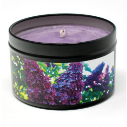 Bougie Soja Parfumée Ancienne Lilas, Candeo Candle Violet en situation