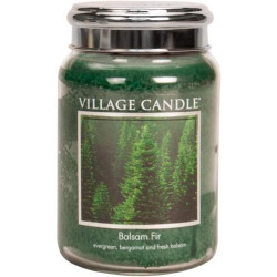 Présentation Bougie Village Candle Verte, Grand Format Aromatique