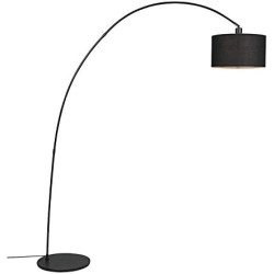 Présentation Qazqa Lampe Arquée Moderne Noir, Éclairage Intérieur