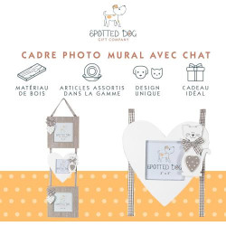 Cadre photo suspendu, motif chat, Spotted Dog Gift Company en situation