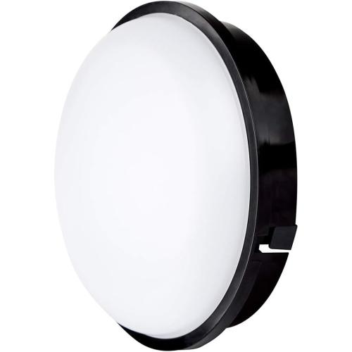 Présentation de Présentation Lampe LED Rond Plafonnier Applique Eclairage Noir 20W