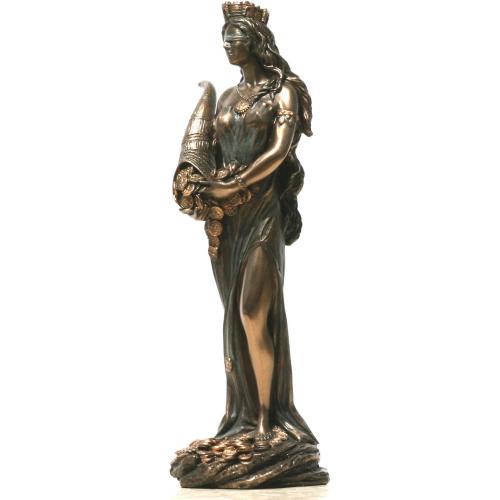 Présentation de Zoom sur Statue Deesse Fortune Tyche Luck Fortuna Greekartshop