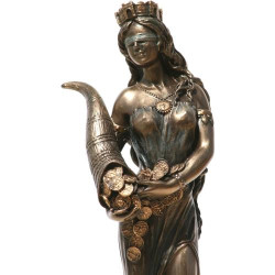 Présentation Statue Deesse Fortune Tyche Luck Fortuna Greekartshop