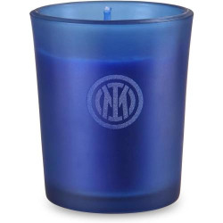 Présentation Bougie parfumée verre Inter, parfum santal Nerazzurra