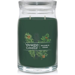 Présentation Bougie parfumée Balsam, Cèdre, Yankee Candle, 60h 