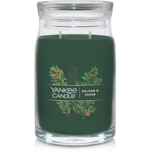 Présentation de Présentation Bougie parfumée Balsam, Cèdre, Yankee Candle, 60h 