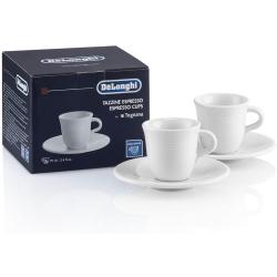 Présentation Tasses porcelaine, lot 2, confortables, sans condensation, Italie