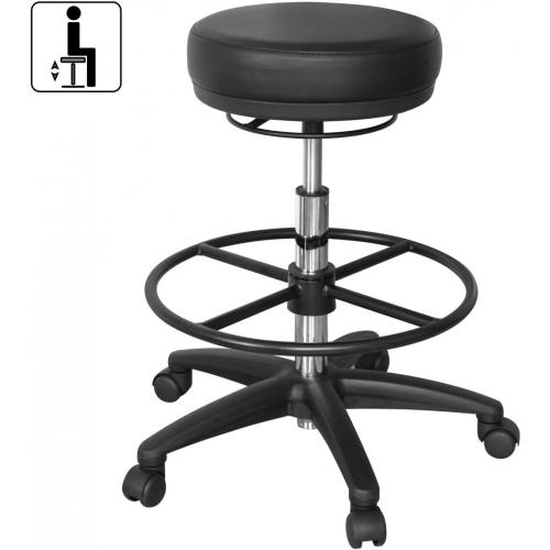 Présentation de Zoom sur Tabouret de Travail FineBuy, Pivotant, Look Moderne, Roulettes