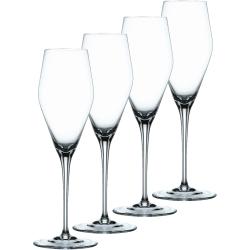 Présentation Verres flûtes à champagne transparent, ensemble 4 Spiegelau Nachtmann