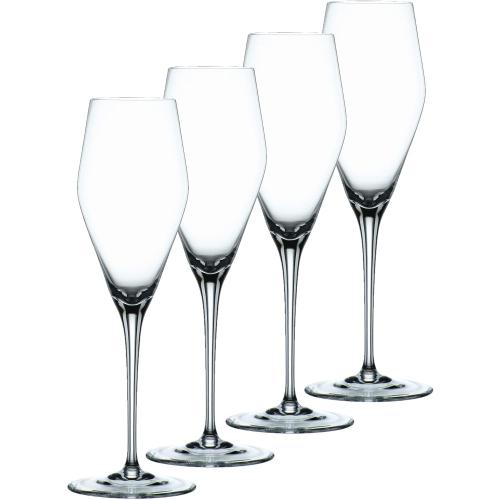 Présentation de Présentation Verres flûtes à champagne transparent, ensemble 4 Spiegelau Nachtmann