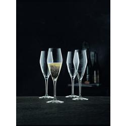 Verres flûtes à champagne transparent, ensemble 4 Spiegelau Nachtmann en situation