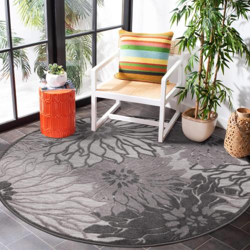 Présentation de Zoom sur Tapis extérieur résistant intempéries Impression, gris foncé