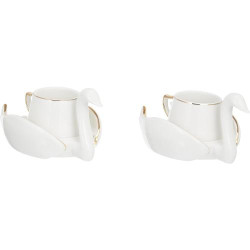 Présentation Karaca Set 2 Tasses Café Moka Porcelaine Robuste