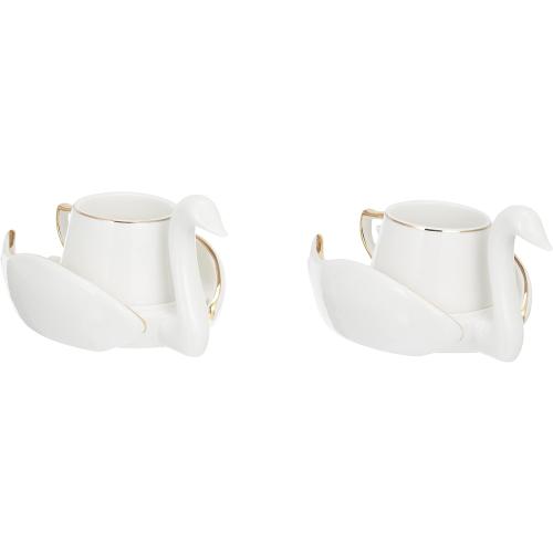 Présentation de Présentation Karaca Set 2 Tasses Café Moka Porcelaine Robuste