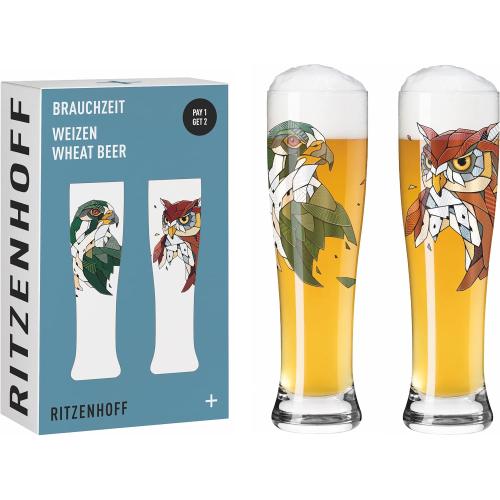 Présentation de Présentation Ritzenhoff, Lot 2 Verres Bière Multicolore, Série Brauchzeit