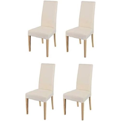 Présentation de Présentation Chaises de Cuisine Chiara Tommychairs en Bois Hêtre et Tissu Ivoire