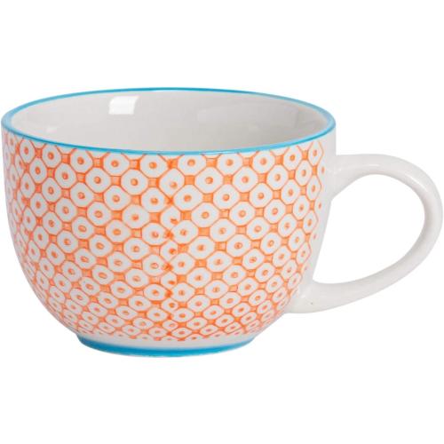 Présentation de Zoom sur Tasses Cappuccino Nicola Spring, Porcelaine, Lot de 6