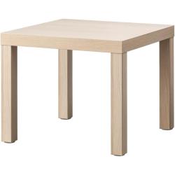 Présentation Table d'appoint Ikea LACK effet chêne, blanc