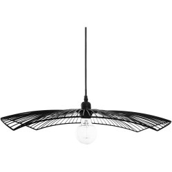 Présentation Suspension filaire noire métal D58 cm Atmosphera