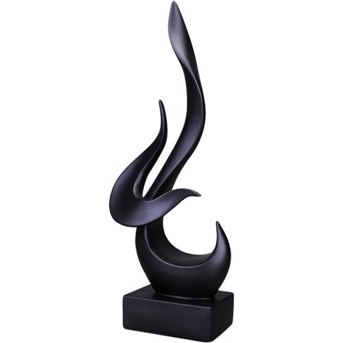 Présentation de Présentation Sculpture décorative moderne Uziqueif, statue flamme noire