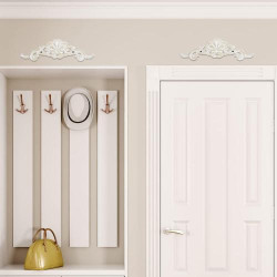 Sungmor Plaques murales fonte, style victorien, fleur de lis en situation