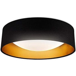 Présentation Plafonnier LED noir doré, éclairage plafond chambre, entrée, couloir 220