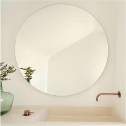 Miroir Rond Plaza STYLE GLASS, Mural, Salle de Bain en situation