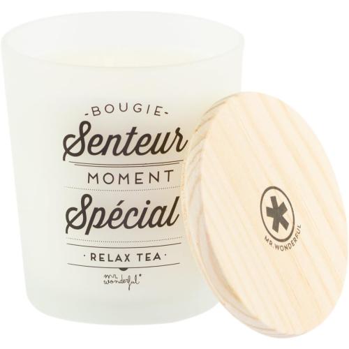 Présentation de Zoom sur Bougie Senteur Moment Spécial Mr. Wonderful Relax