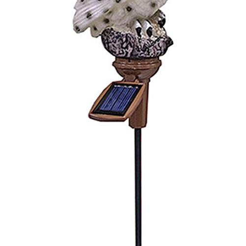 Présentation de Zoom sur Lampes solaires LED hibou, décor jardin étanche